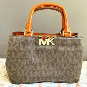 NWT MICHAEL KORS FLORENCE SATCHEL SHOULDER BAG SIGNATURE!!!